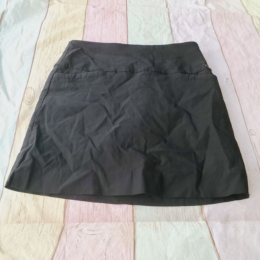 S.C. & Co. Skort Womens Fitness Active Mini Short Stretch Pockets Pull On Size M